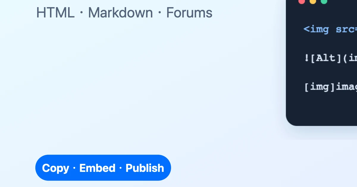 How to Use Image URLs in HTML, Markdown, and Forums